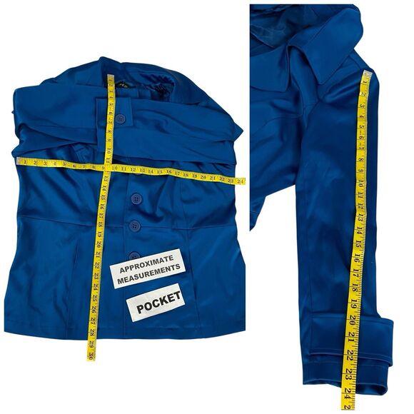 Lane Bryant Blazer Womens Sz 20 Blue Jacket Officecore Corpcore Career Boardroom - Picture 2 of 13